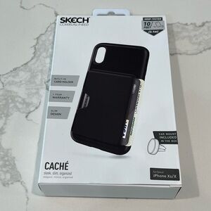 Skech Black Card Holder Phone Case for iPhone Xs/X new with tags